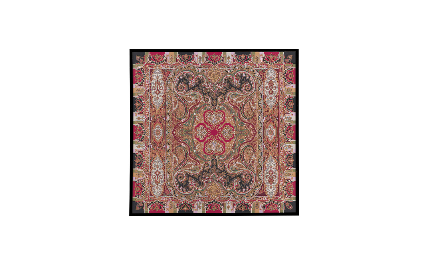 Shawl Print With Frame 143x143 R Print On Canvas